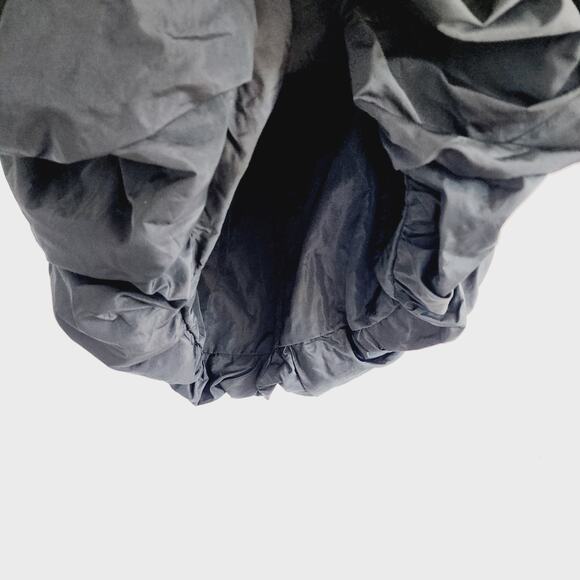 Zara Black Off the Shoulder Bubble Hem Taffeta Mini Dress Size Small - Picture 7 of 11